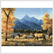 cross stitch pattern Teton Range