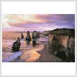 cross stitch pattern Twelve Apostles Sunset