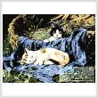 cross stitch pattern Two Kittens