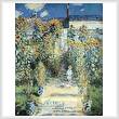 cross stitch pattern The Artists Garden at Vetheuil