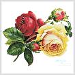 cross stitch pattern Victorian Roses 2 