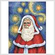 cross stitch pattern Van Gogh Santa