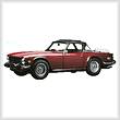 cross stitch pattern 1976 Triumph TR6 Convertible