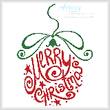 cross stitch pattern Abstract Christmas Bauble