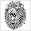 cross stitch pattern Abstract Lion