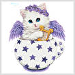 cross stitch pattern Angel Kitty Cup