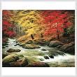 cross stitch pattern Autumn in Boulder Creek