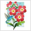 cross stitch pattern Beija Flor Red