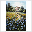 cross stitch pattern Blue Path