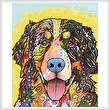 cross stitch pattern Bernese Mountain Dog