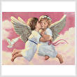 cross stitch pattern Cherubs Kiss
