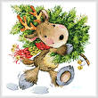 cross stitch pattern Christmas Reindeer
