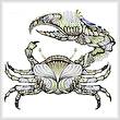 cross stitch pattern Crab