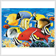 cross stitch pattern Coral Fish