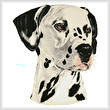 cross stitch pattern Dalmatian Painting