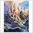 cross stitch pattern Dragon Mountain
