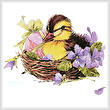 cross stitch pattern Easter Duck