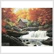 cross stitch pattern Glade Creek Grist Mill Painting