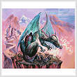 cross stitch pattern Green Dragon