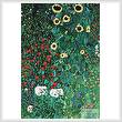cross stitch pattern Garden with Sunflowers