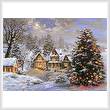 cross stitch pattern Happy Holidays Painting