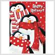 cross stitch pattern Happy Holidays