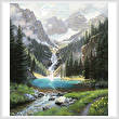 cross stitch pattern Lake Solitude
