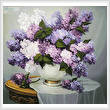 cross stitch pattern Lilac Romance
