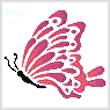cross stitch pattern Little Pink Butterfly