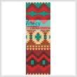 cross stitch pattern Native Design Bookmark 1