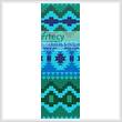 cross stitch pattern Native Design Bookmark 2