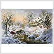 cross stitch pattern Over the Bridge to Grandmas House
