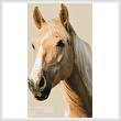 cross stitch pattern Palomino Horse