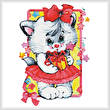 cross stitch pattern Party Cat