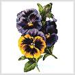 cross stitch pattern Pansies 4