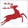 cross stitch pattern Reindeer Stencil