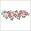 cross stitch pattern Rose Garland