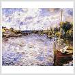 cross stitch pattern The Seine at Chatou