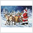 cross stitch pattern Santa's Sleigh