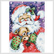 cross stitch pattern Santa with Puppy