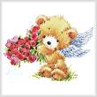 cross stitch pattern Teddy Angel