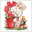 cross stitch pattern Tulip Bunny
