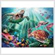 cross stitch pattern Turtle Voyage