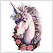 cross stitch pattern Unicorn Cameo