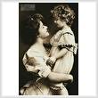 cross stitch pattern Vintage Mother and Daughter