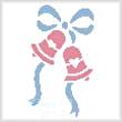 cross stitch pattern Wedding Bells