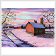 cross stitch pattern Winter in New England