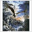 cross stitch pattern 10 Eagles (Cushion)