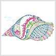 cross stitch pattern Abstract Shell Design