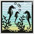 cross stitch pattern Aquarium Silhouette 2